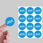 custom round sticker